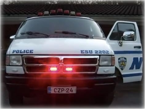 Exh04 Master and Slave Red and White Strobe Lights Kit Led Strobe Warning Lights
