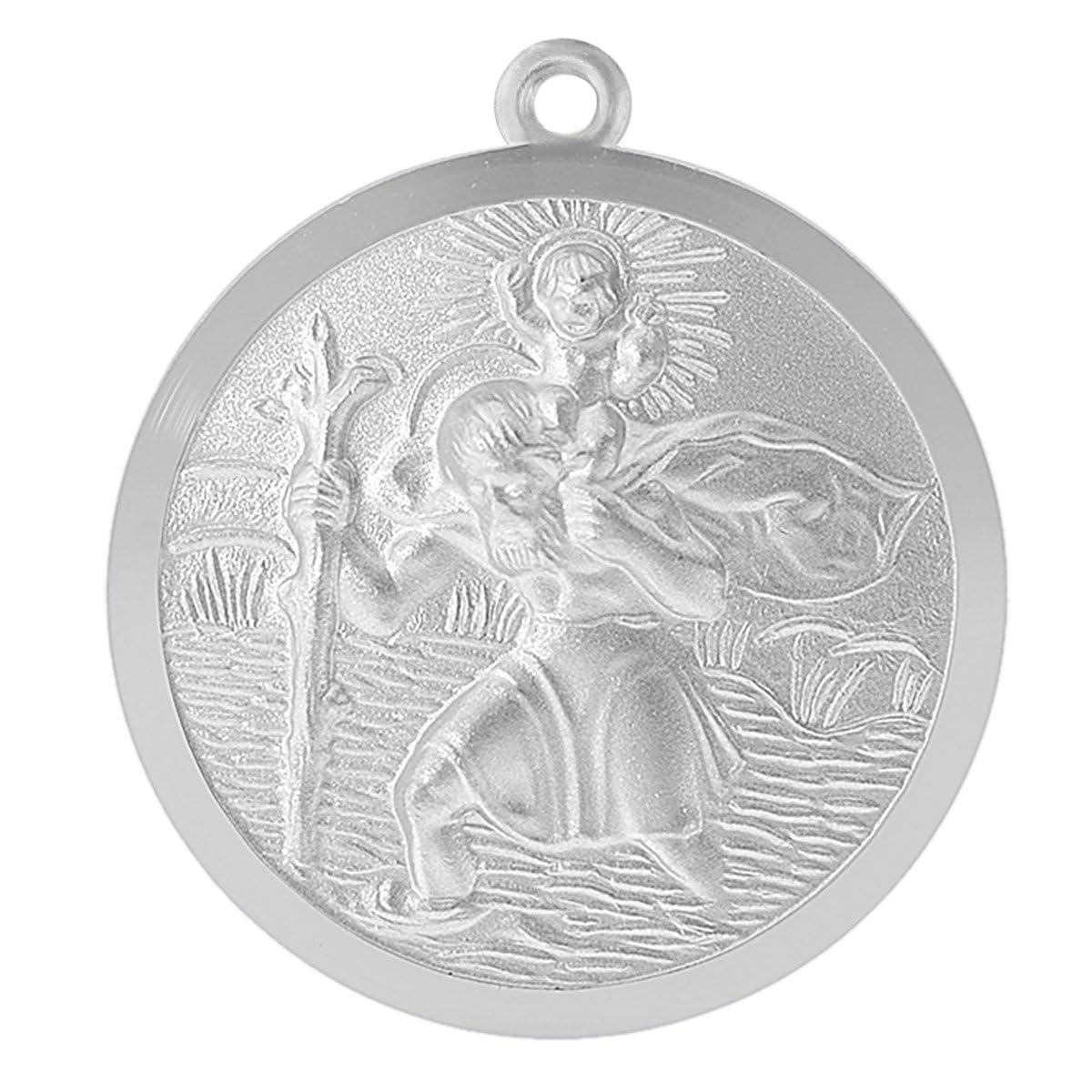 trendor Schlüsselanhänger Christophorus Silber 925 39035 | Christophorus Schlüsselbund-Anhänger, Silber-Anhänger Christopherus, Glücksbringer für Autofahrer, Talisman, Symbol-Schmuck