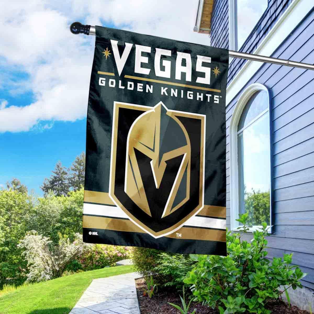 Golden Knights Banner House Flag and 5 Foot Flagpole Set