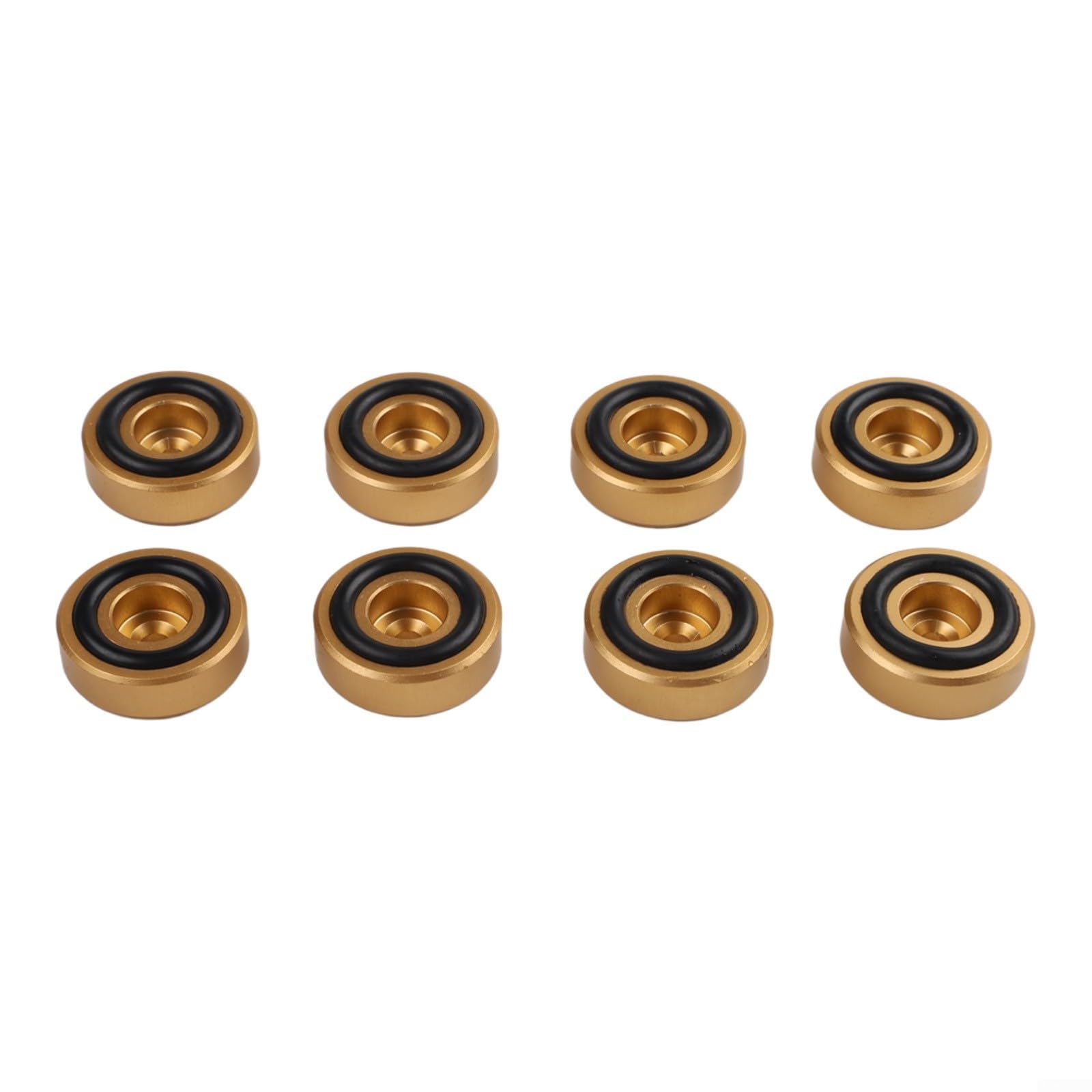 8 Pack Solid Brass Chopping Board Feet with Non-Slip Rubber Pads for Enhanced Stability on Smooth Surfaces Including Countertops and Tables