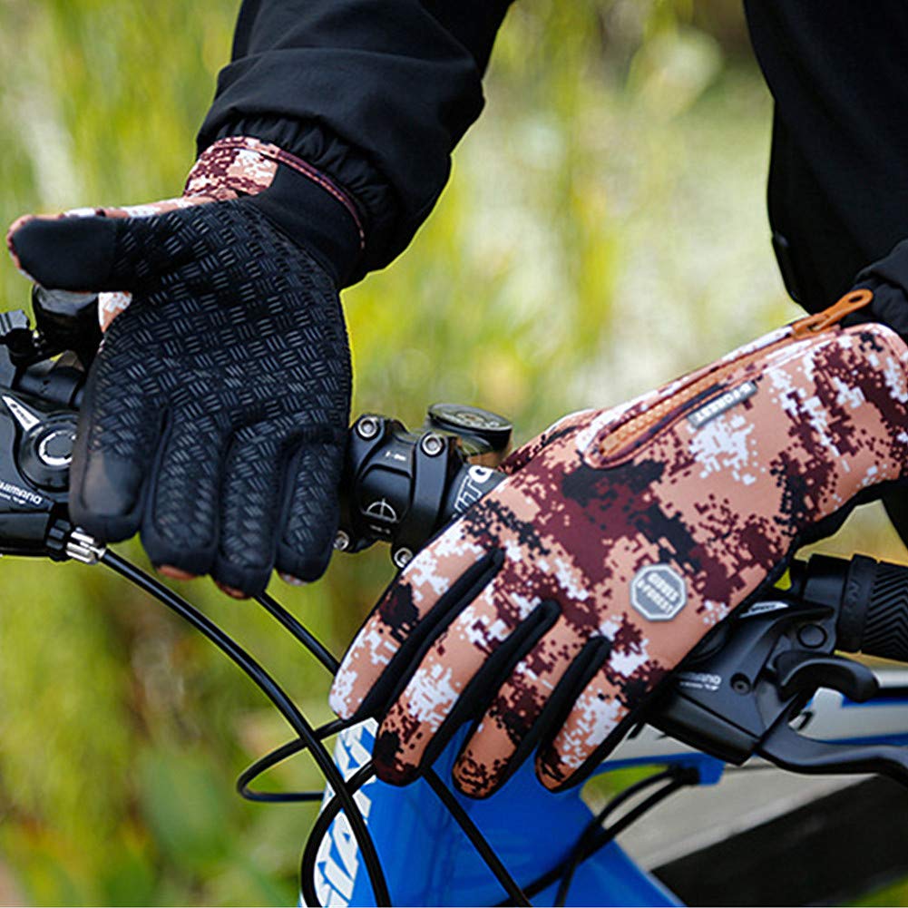 smartphone handschuhe männer Rysmliuhan Shop Herren Touchscreen Handschuhe Herren Winterhandschuhe zum Radfahren Winterhandschuhe für Winterhandschuhe Herren Brown,M Fashion breadwinner Ducksday Thermo Fausthandschuhe wasserdicht Club Team:Aurora Cougars