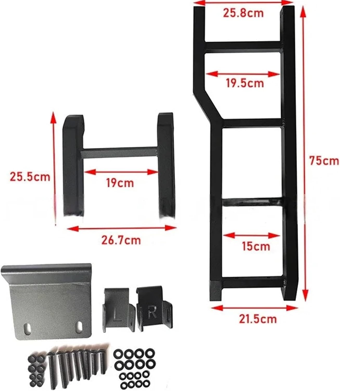 Frames Compatible with Suzuki Jimny JB74 Car Rear Door Tailgate Ladder Jimny 2019-2022(Style C)