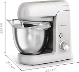 Moulinex Bake Partner, Kitchen Machine, potente impastatrice planetaria da 1100 W, prestazioni durevoli, kit di accessori BakeGood, QA521B25 - 8