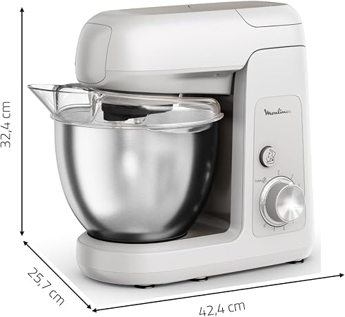 Moulinex Bake Partner, Kitchen Machine, potente impastatrice planetaria da 1100 W, prestazioni durevoli, kit di accessori BakeGood, QA521B25 - 8