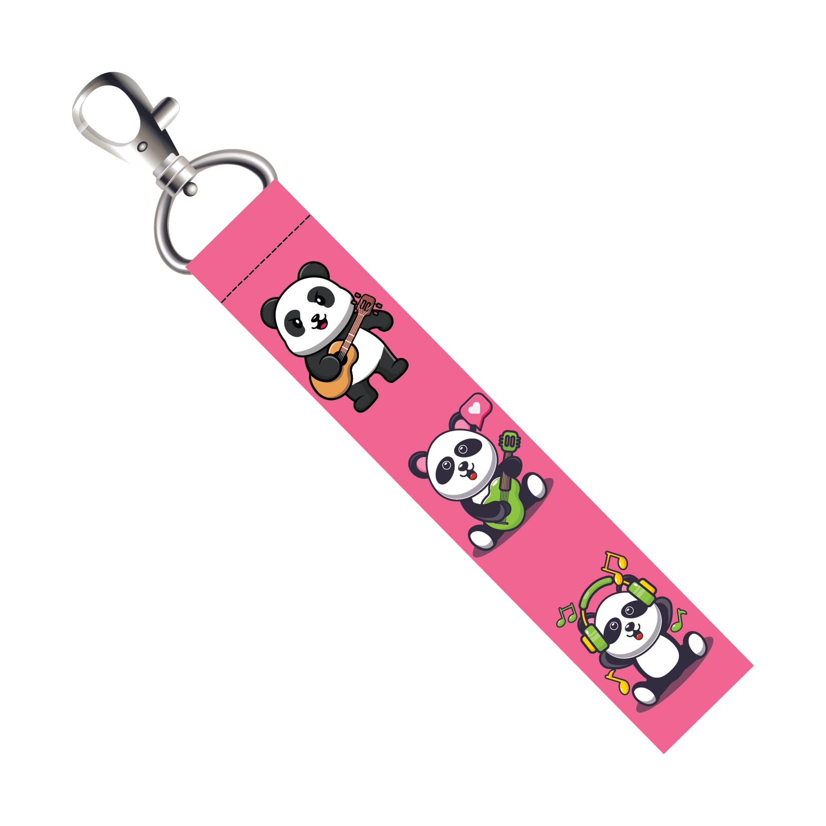 Cute Panda Lanyard Bag Tag with Swivel Lobster for Gift Luggage Bags Backpack Laptop Bags Travelers Students Worker L X H 5 X 0.8 INCH-image-27