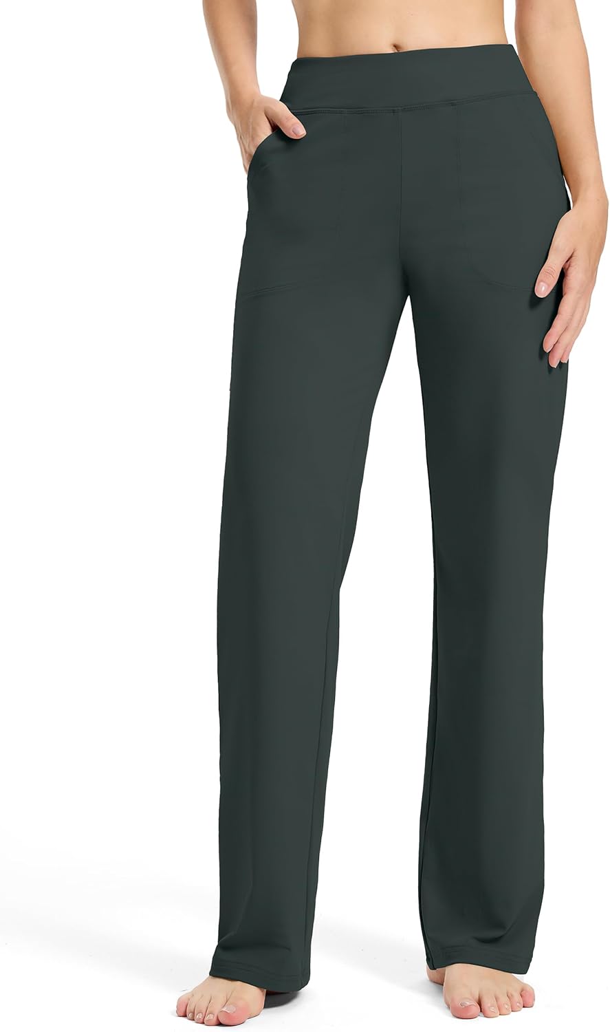 SEVEGO Tall Women's 32/34/36 Inseam Wide Leg Yoga Pants High Waist Stretch Dress Casual Long Sweatpants with Pockets - Image 2