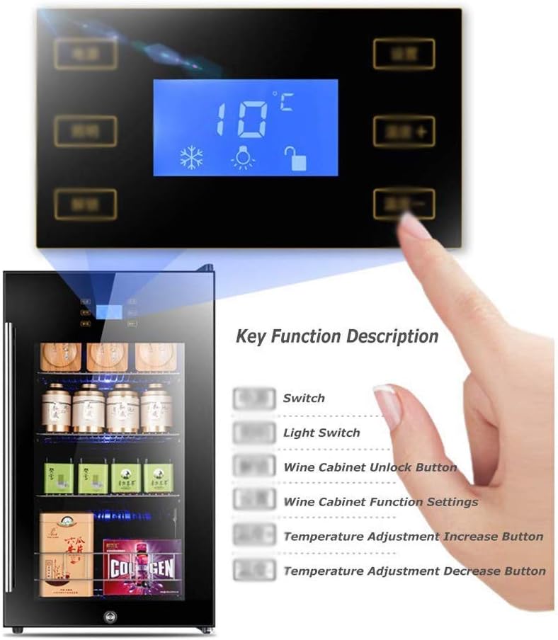 Multifunctional Wine Cooler Refrigerator, Compressor Wine Bottle Cooler, Low Vibration Mute, Free-Standing or Built-in