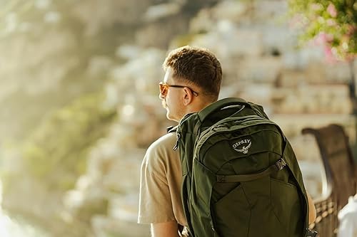 Miniatura 11 de Osprey Farpoint 40L Men's Travel Backpack, Gopher Green Verde Gopher