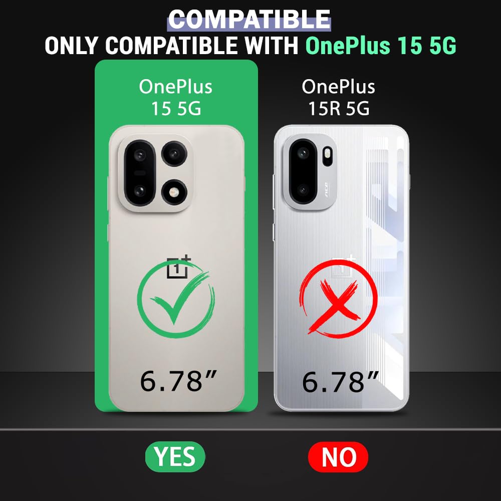 TheGiftKart Crystal Clear Back Cover Case for OnePlus 15 5G | Shock Proof 360° Protection | Hard Clear Back Cover Case for OnePlus 15 5G (PC & TPU, Transparent Bumper) — Amazon image 2