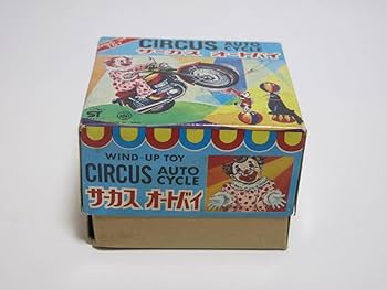 AOKI TOY サーカス オートバイ ゼンマイ ブリキ　昭和レトロ　日本製 51wEC9OLAPL._AC_UF350,