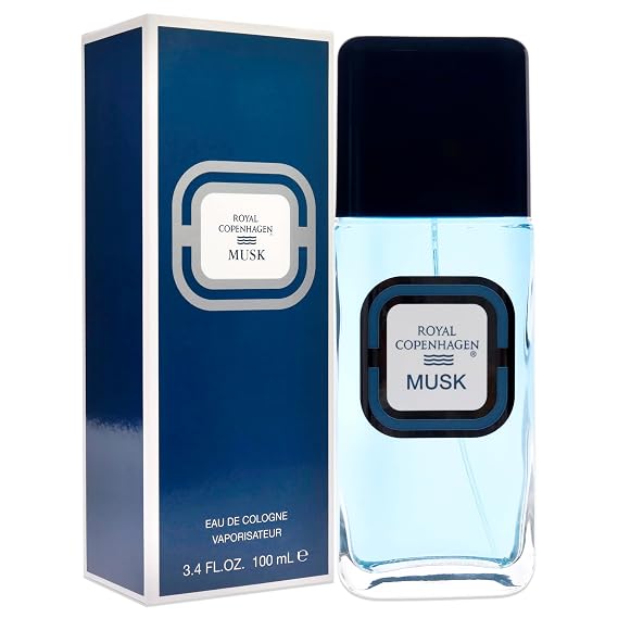 Royal Copenhagen Musk For Men. Cologne Spray 3.4 Oz, Multicolor, 126130
