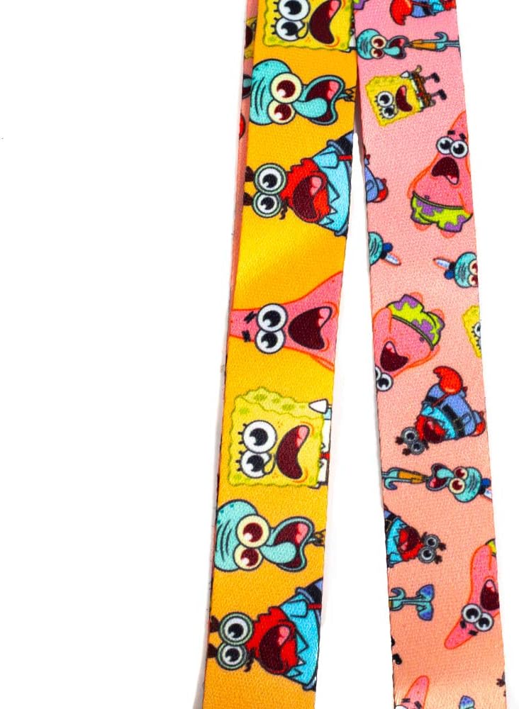 Spongebob Mask Lanyard, Printed Mask Holder