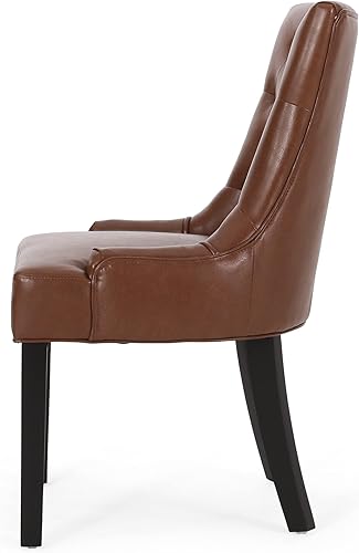 Miniatura 9 de Juego de 2 sillas de comedor modernas tapizadas de tela con patas cónicas para comedor, cocina, restaurante, escritorio y juegos de mesa y sillas,