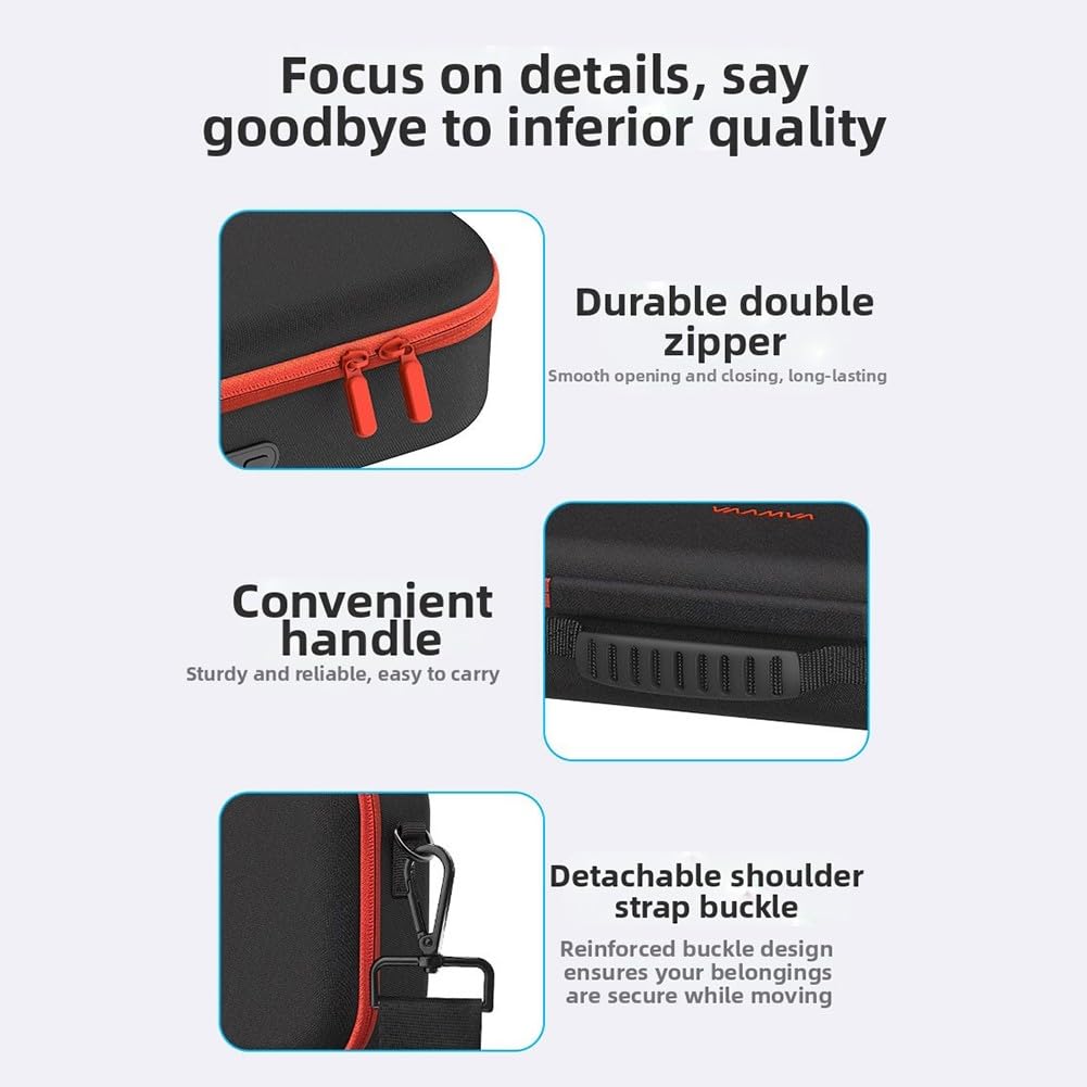 Custodia di ricarica per Nintendo Switch 2 con batteria da 2000 mAh, guscio rigido da viaggio Power Bank da 30 W, contiene 12 carte da gioco, scatola protettiva in EVA, nera