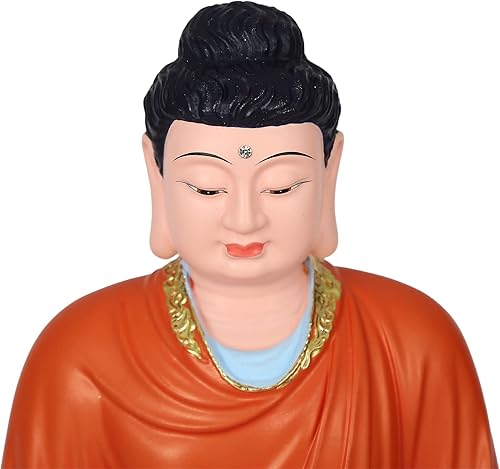 Miniatura 2 de FENGSHUI-CAISHEN Estatua de Buda grande  Buda meditando sentado, escultura Sakyamuni hecha a mano para meditación zen, decoración del hogar, uso en