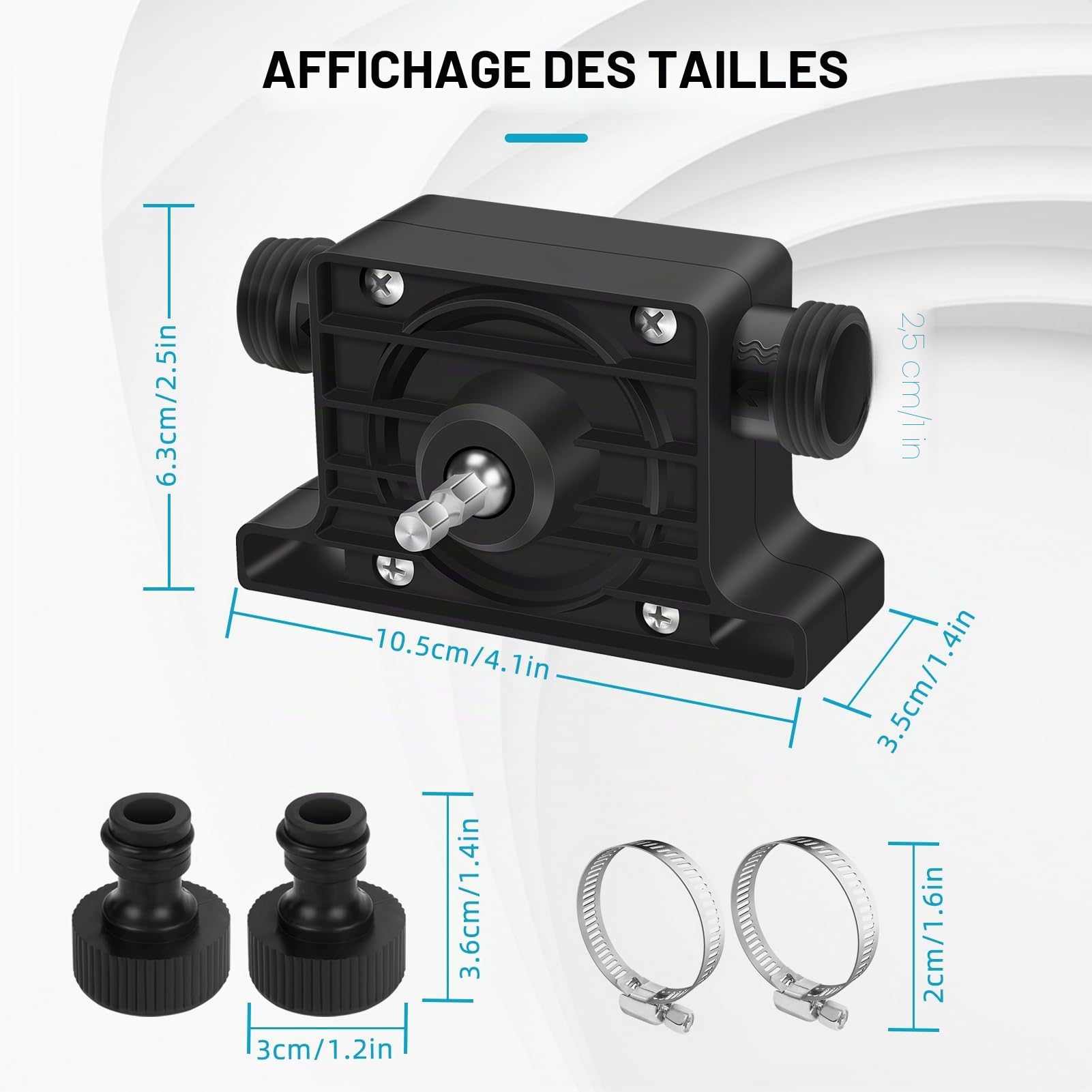 Pompe à Eau pour Perceuse Sans Fil Pompe a Gasoil Mini Pompe de Forage | Pompe Perceuse Électrique Pompe Auto-amorçante pour Diesel Huile Liquide Eau Fioul Maison Jardin Mini Piscine Fontain
