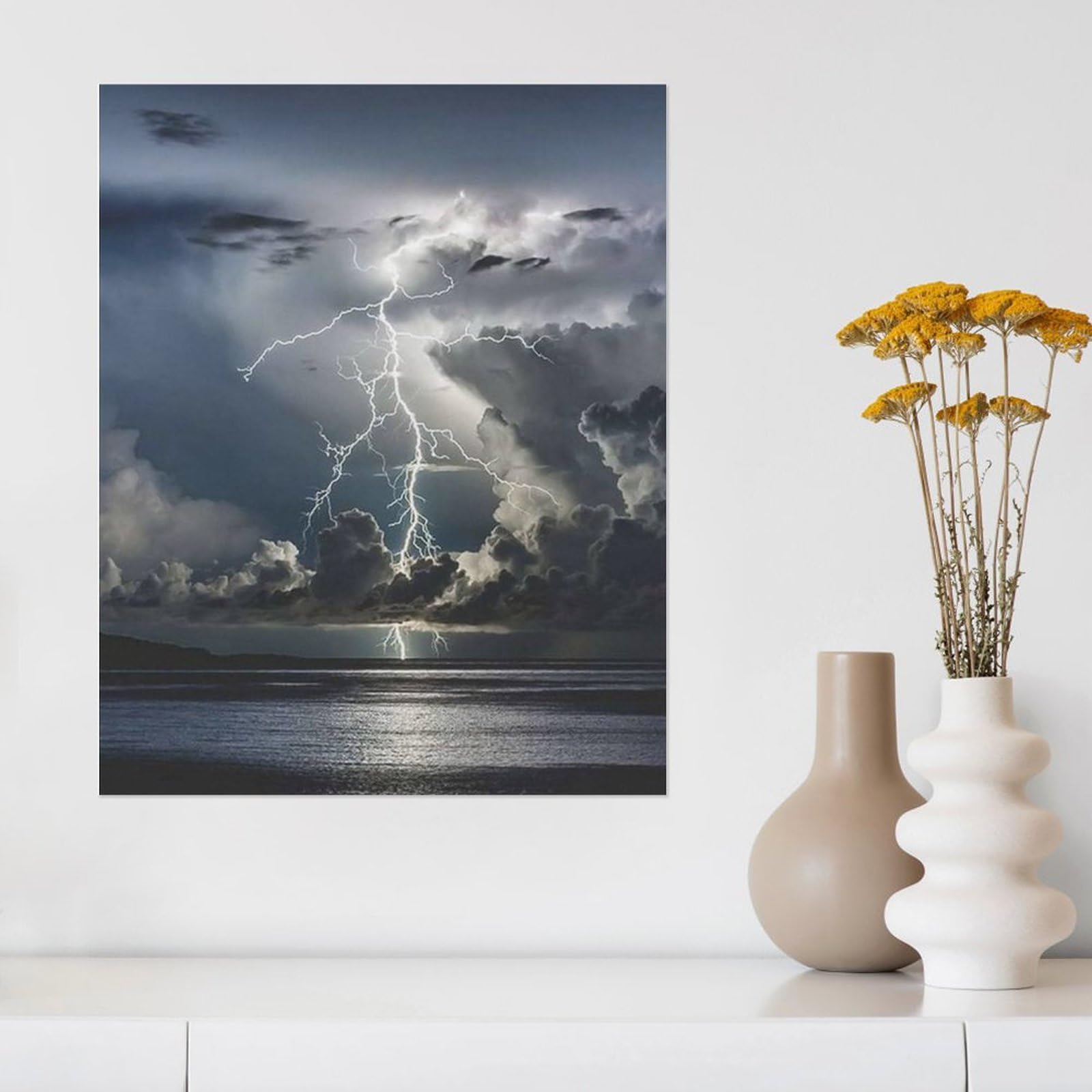 雷雨　油絵　F3(273×220mm) F3（273×220mm）