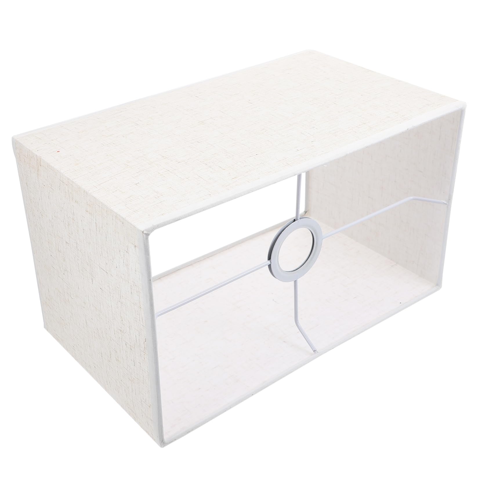 Artibetter Abat Jour Rectangulaire en Tissu Beige, Housse de Lampe Facile à Installer Effet Décoratif, Couverture Légère pour Décoration Chambre Fille Ado