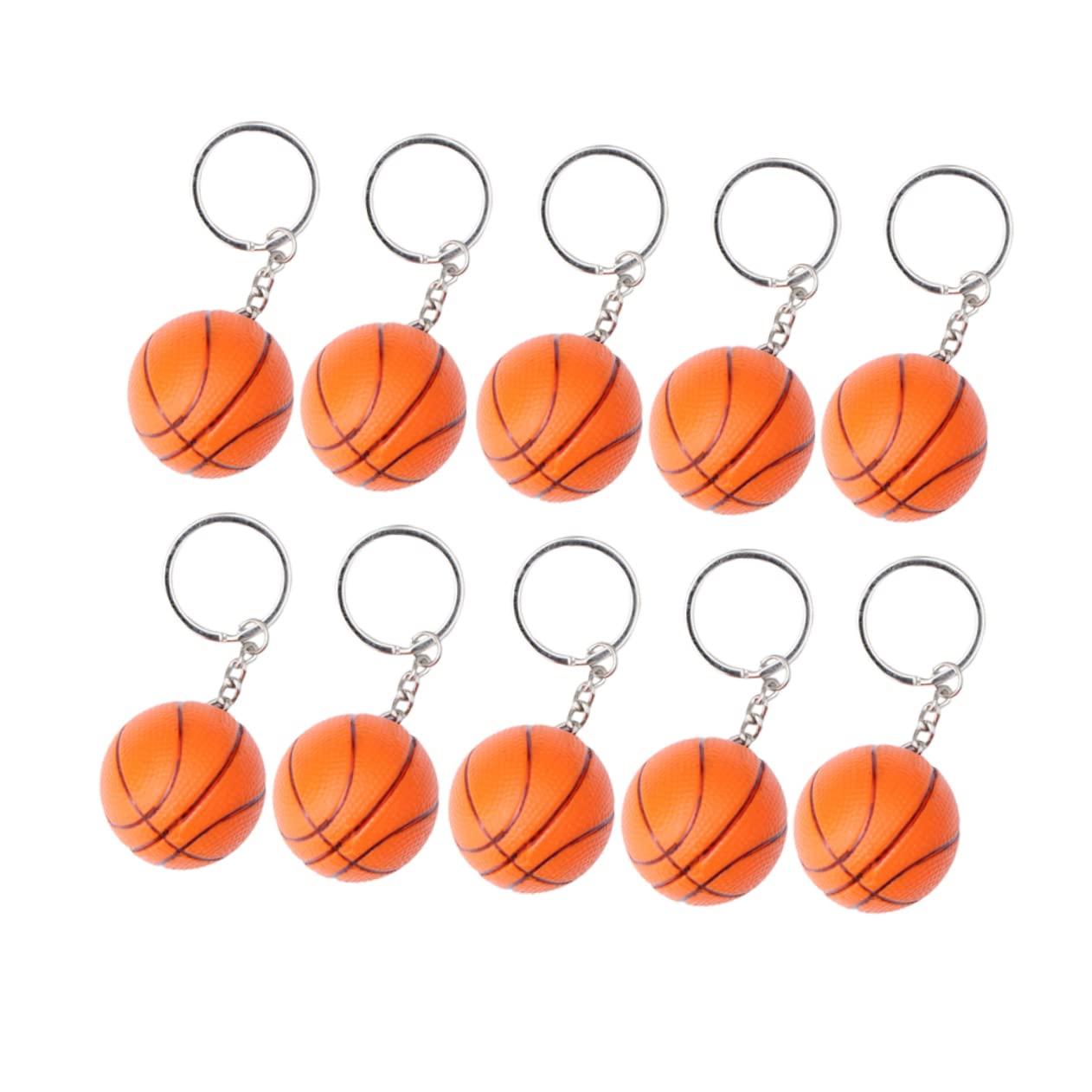 CLISPEED 20 Pz Portachiavi Sportivo La Festa di Basket Favorisce di Basket Portachiavi Mini con Palloni Sportivi Sportivi Souvenir Pu Bambino