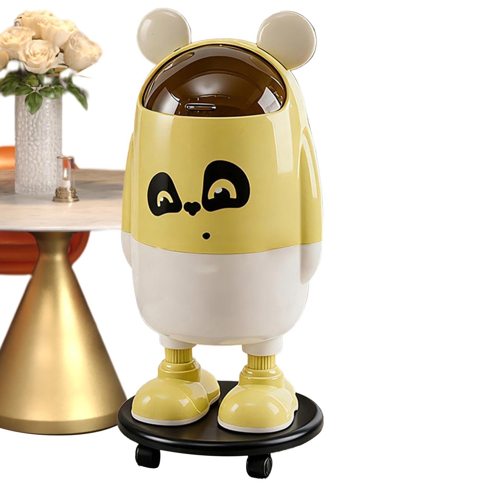Cubo de Basura para Cocina Cesto de residuos rodante de gran capacidad | de desechos para decoración de baño para decoración del hogar, dormitorio, salón, oficina, restaurante, autocaravana,