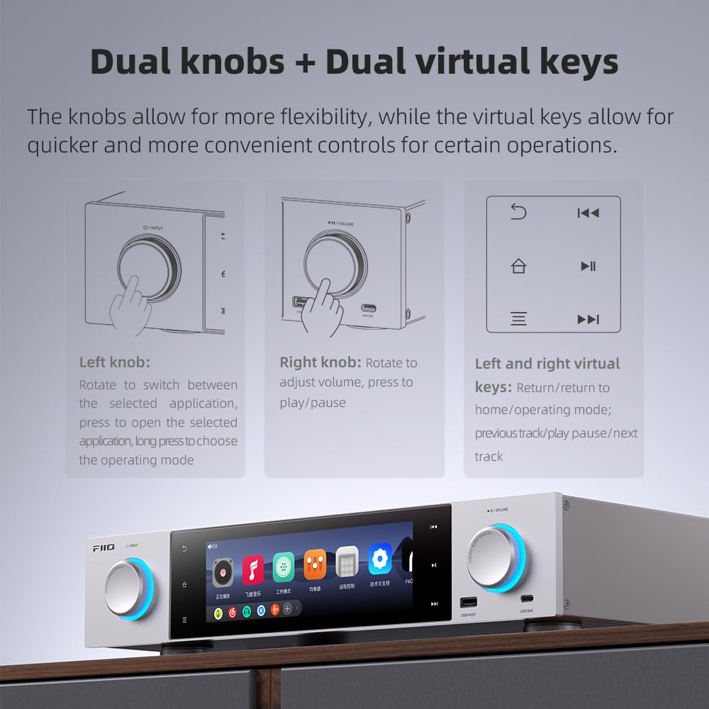 FiiO S15 Streamer Network Player Music Service, Android 12