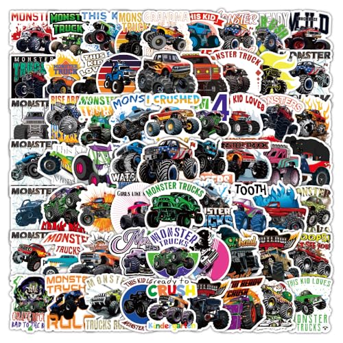 100pcs Monster Truck Stickers