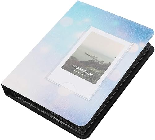 Mini álbum de fotos de bolsillo, 4.409 x 5.827 in, 64 bolsillos de PVC de pequeña capacidad, a granel, juegos de fotos para postales o imágenes