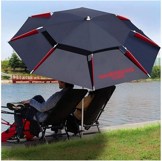 Patio Umbrella Parasol,Garden Fishing Umbrella Tilting Universal Spring