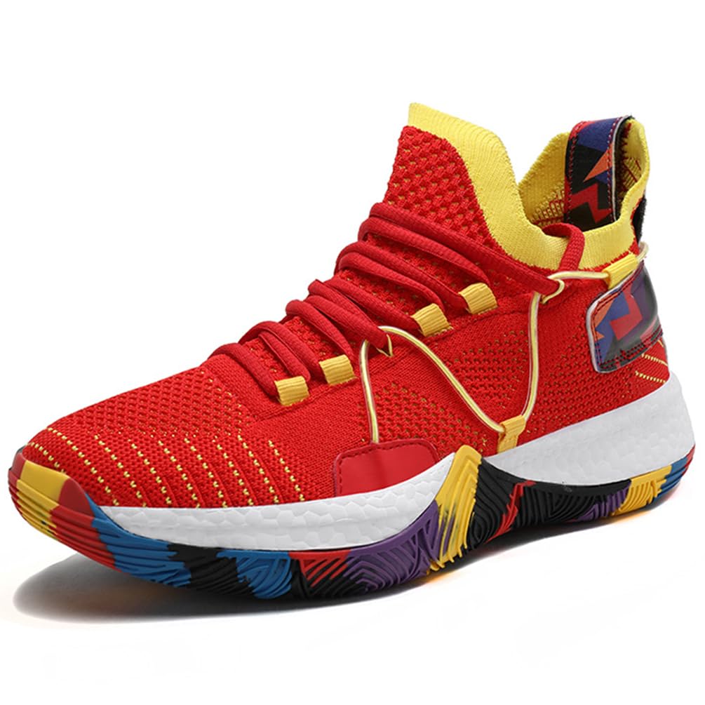 Męskie buty do koszykówki, buty sportowe, amortyzujące wstrząsy, oddychające, do koszykówki, męskie, lekkie buty sportowe, do biegania, antypoślizgowe, sportowe sneakersy, bsk f26, 44 EU