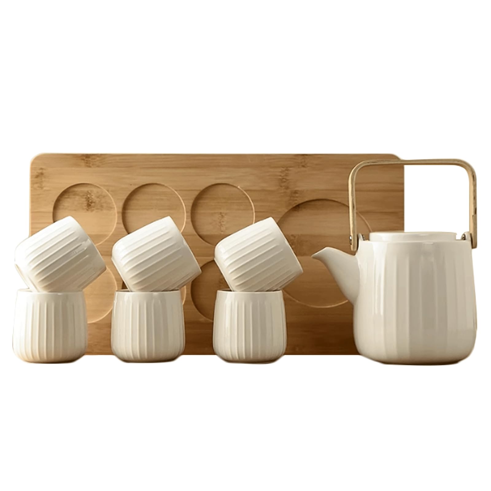 Zestawy do herbaty Porcelana, podróżne zestawy do Chiński styl Vintage Travel Premium Tea Pot Set Kung Fu Tradycyjny serwis do ceremonii herbacianej Juego De Te Teaware(Bianco)