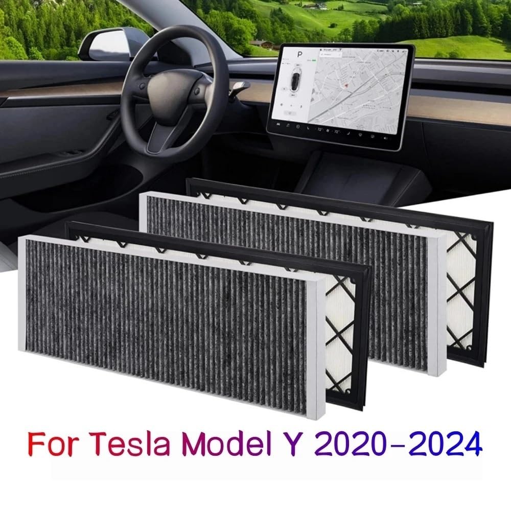 Filtro abitacolo Filtro aria HEPA Filtro di aspirazione aria di ricambio con carbone attivo adatto for Tesla Model Y 2020 2021 2022 2023 2024(4pcs hot sale)