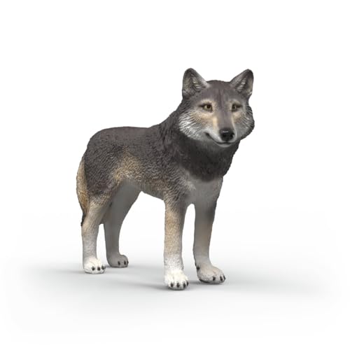 Image of Schleich Wild Life - American Wolf Toy Figurine - Kids Ages 3+ | 14991