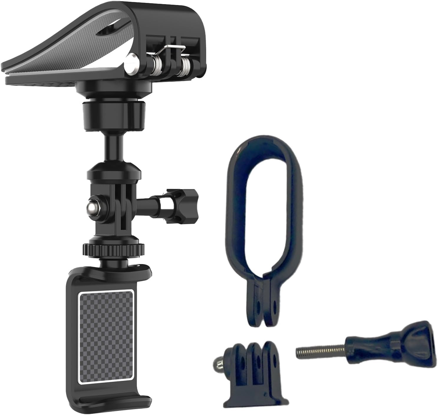 360 Sun Visor Camera Mount for GoPro DJI Insta360 Ace Pro | 360 rotating visor clip holder for driving POV videos, travel vlogs, and road trip recording