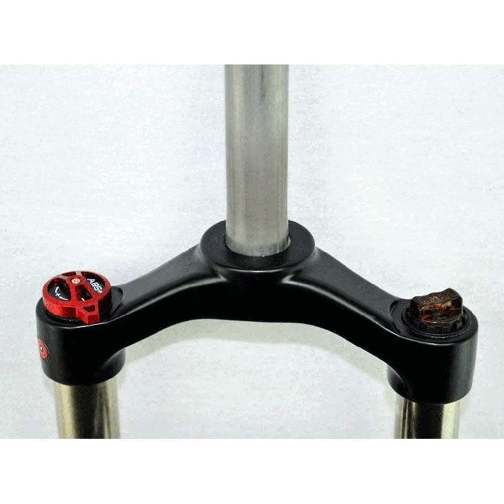 BMX widelec rower śnieżny przedni do roweru 20 cali stop aluminium zawieszenie pneumatyczne 100 mm podróż 1-0,3 cm kierownica 10 cm opona