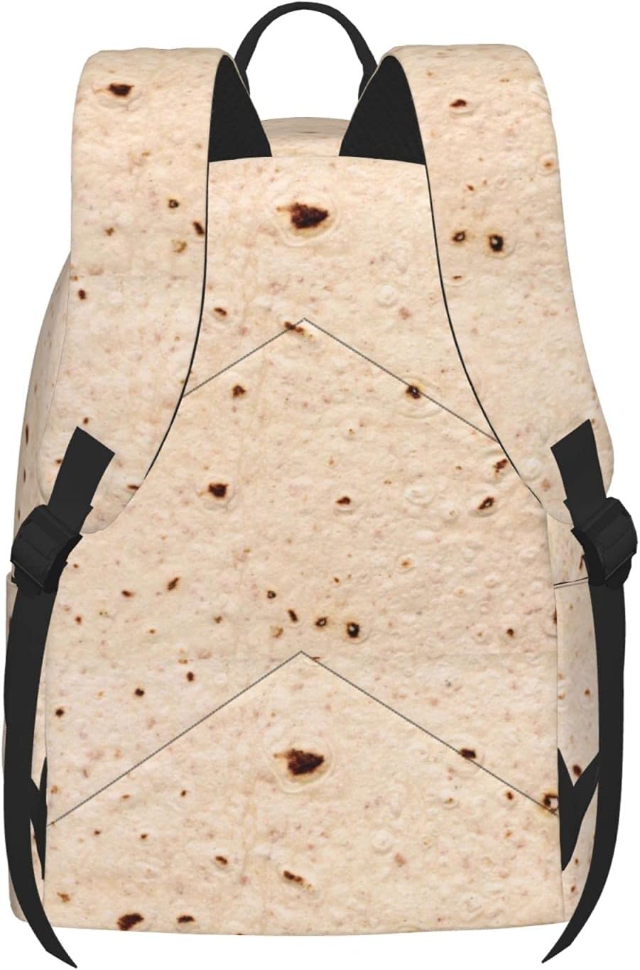16 inch backpack Burritos Tortilla Taco Funny Food Texture Laptop Backpack Full Print School Bookbag Shoulder Bag for Travel Daypack