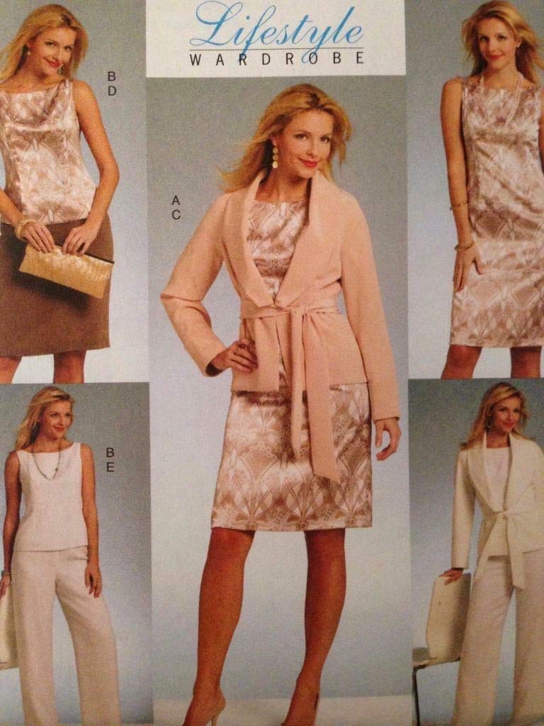 Patron de couture robe Butterick 5334 jupes et hauts femme gradé en tailles 16 à 24