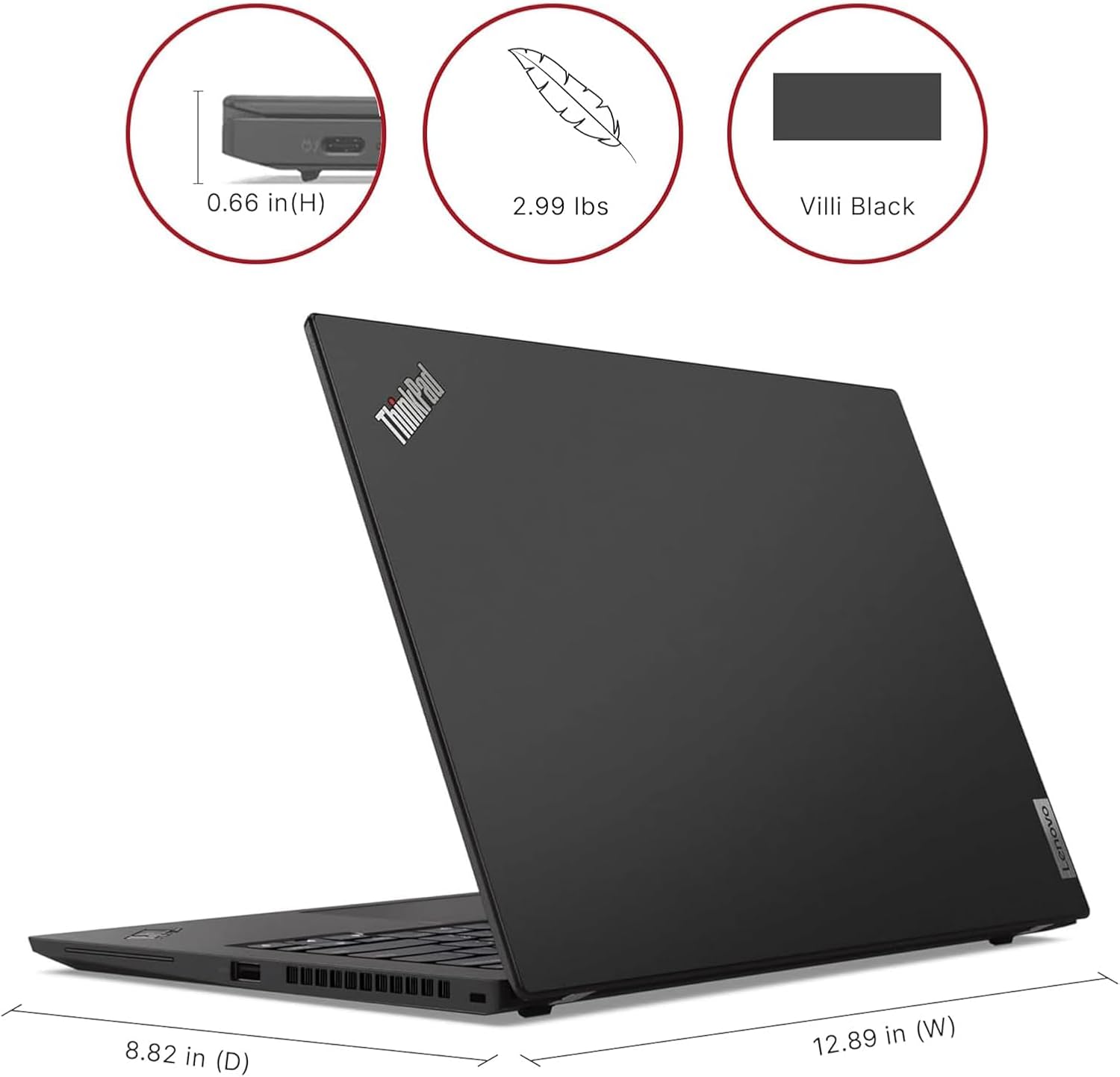 Lenovo Thinkpad T14S (G2) Business Laptop, 14" FHD (1920 x 1080), Core i7-1185G7 3.0-4.8GHz, 512GB SSD, 32GB RAM, Webcam, Windows 11 Pro (Renewed)