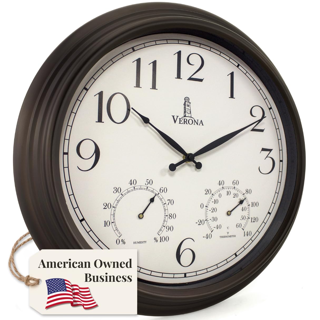 Lovely Home Essentials 18-inch Outdoor Clock