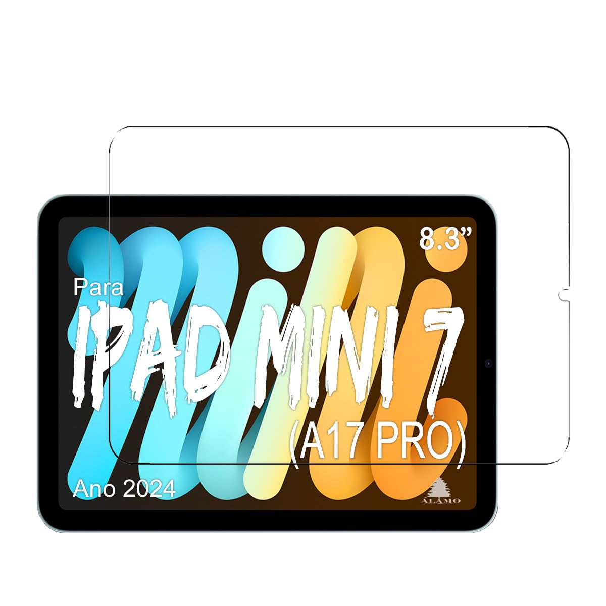 Película Para Ipad Mini 7 A17 Pro ano 2024 Alamo resistente 9h