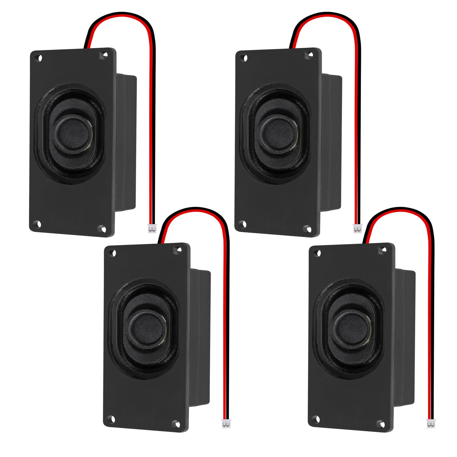 4Pcs Audio Speaker 3 Watt 4 Ohm Speaker 4ohm 3W Loundspeaker JST-PH2.0 Interface Speaker for Small Electronic Projects Advertising Machines LCD TV Monitors-image-35