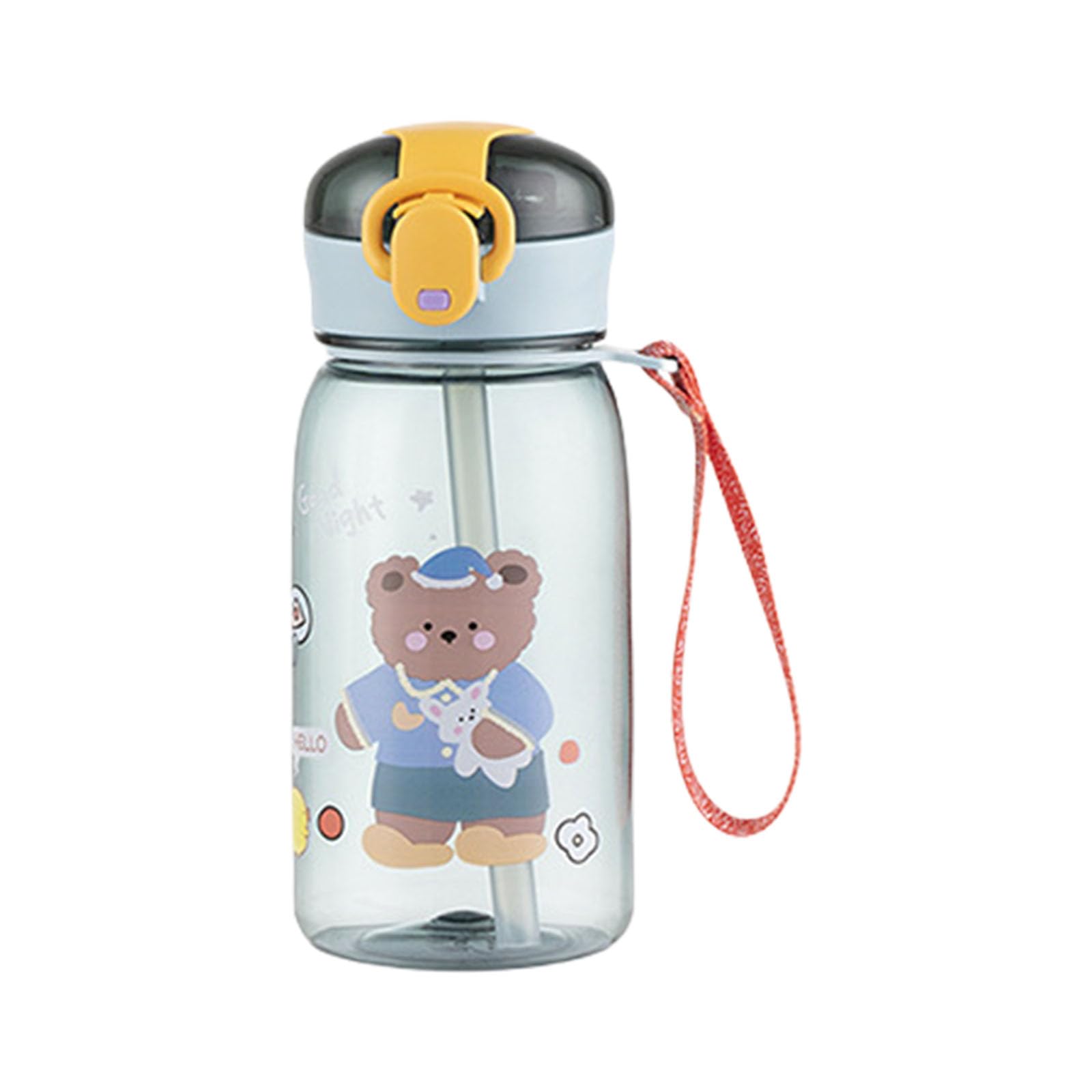 Xinsheinelry Capacity Straw Water Bottle Shatterproof Leak Proof Seal Comfortable Grip Drinking Cup for Hiking Sports Large Capacity Sports Water Bottle