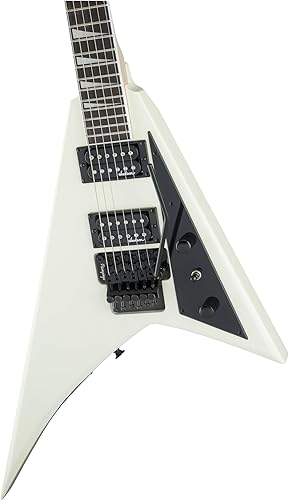 Miniatura 4 de Jackson Rhoads JS32 - Guitarra eléctrica, paquete marfil con cable, sintonizador, correa, púas y DVD de guitarra Austin Bazaar