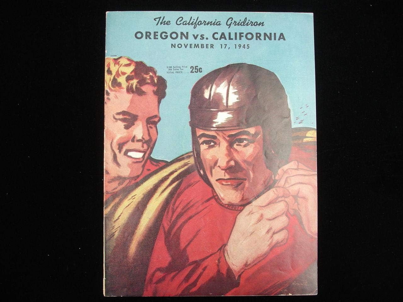 Sports Memorabilia November 17, 1945 Oregon State vs. Univ. of California Football Program - College Programs