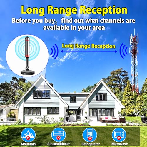 image for DTVSMARTSHOW Digital TV Antenna for Smart TV Indoor, 2025 HDTV Antenna