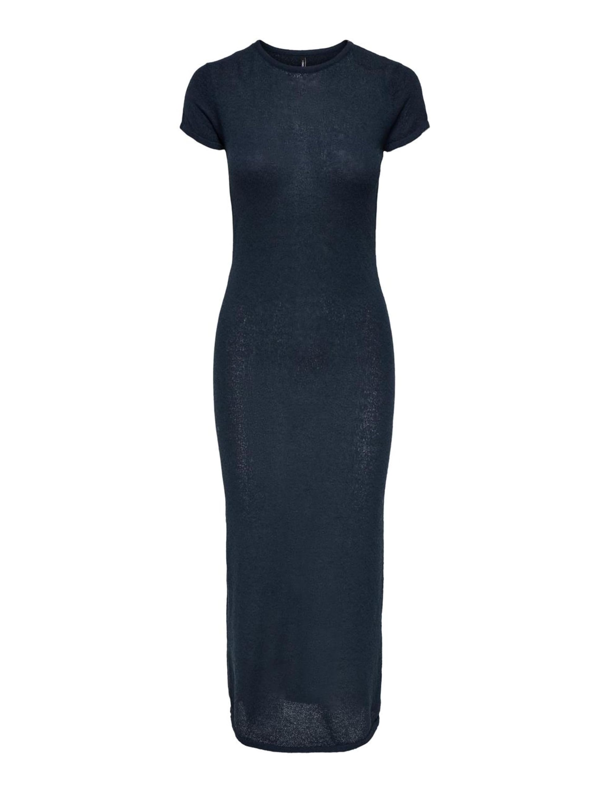 Onlmia SS O-Neck Dress CC KNT, total eclipse, L
