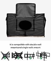 Vista 4 de Cubierta de TV para exteriores con bandera americana de 40 a 43 pulgadas resistente a la intemperie e impermeable, carcasa de TV para exteriores