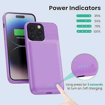 Amazon.com: Battery Case for iPhone 14Plus/14Pro Max/13Pro Max