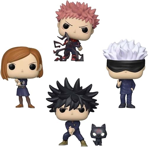 Miniatura 4 de Funko Jujutsu Kaisen - Pop! Vinilo exclusivo de EE. UU., paquete de 4 unidades