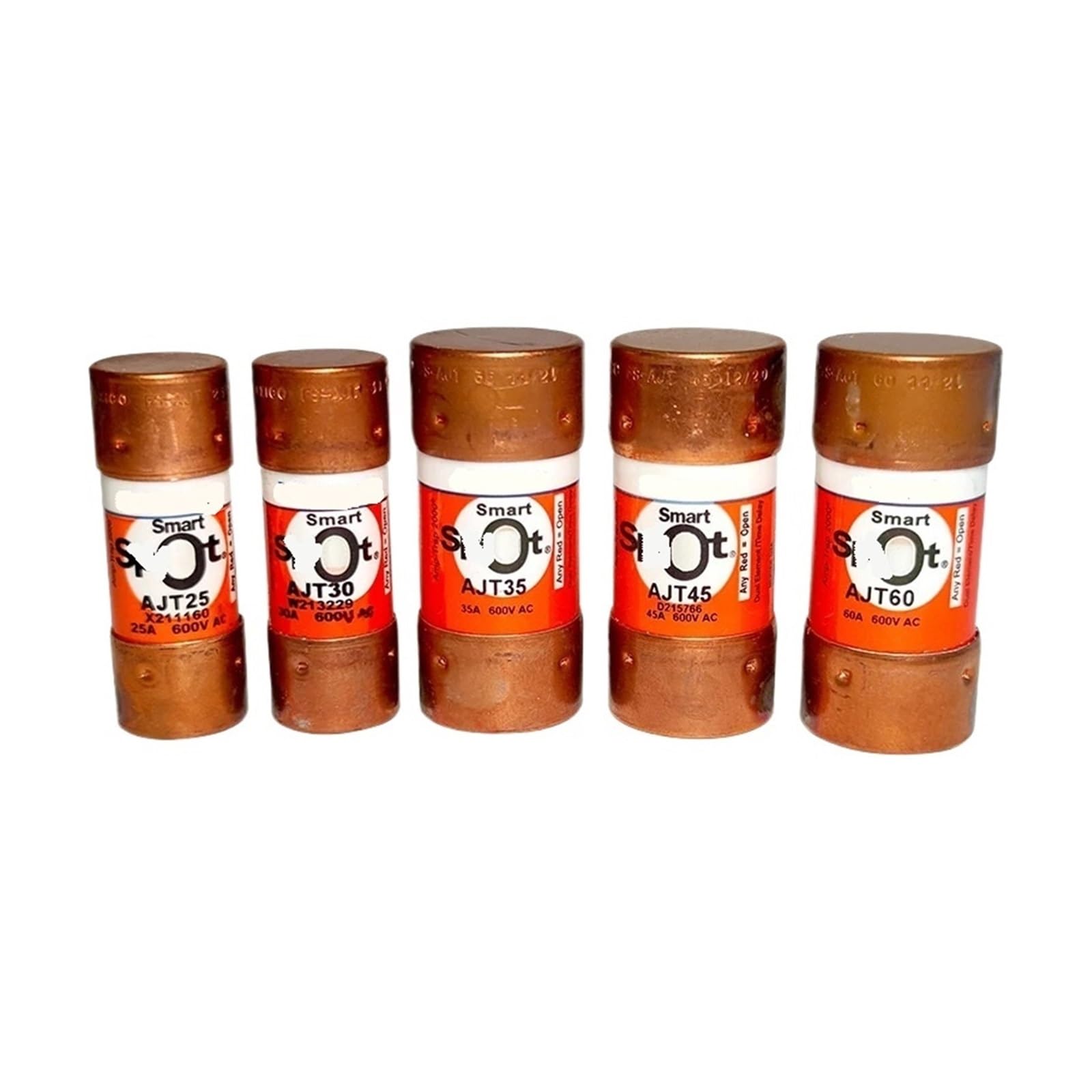 YMUGUEGH 1pcs AJT20/10/15/4/25/30/35/AJT40/AJT60 60A 600V fuse(AJT10 10A)