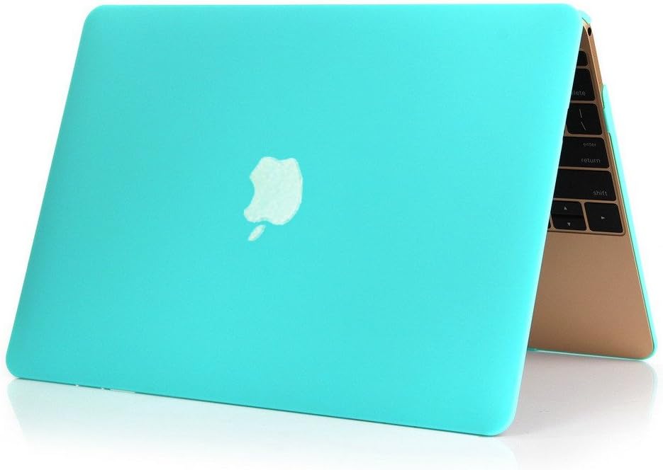 Se7enline Compatible with MacBook 12 inch Case Model A1534/A1931 2015/2016/2017/2018/2019 Version Laptop Hard Shell Protective Case&Sleeve Bag&Keyboard Cover Skin&Screen Protector,Turquoise Blue